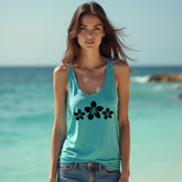 ELEGANT Plumeria Flower Racerback Tank Top – Soft & Tropical Women's Tee